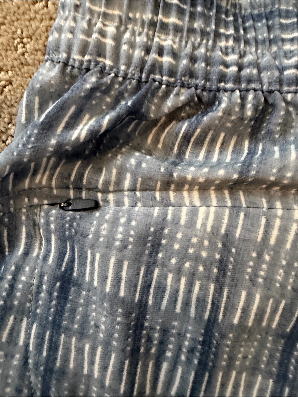 Vuori Blue Patterned Athletic Shorts - Picture 6 of 6